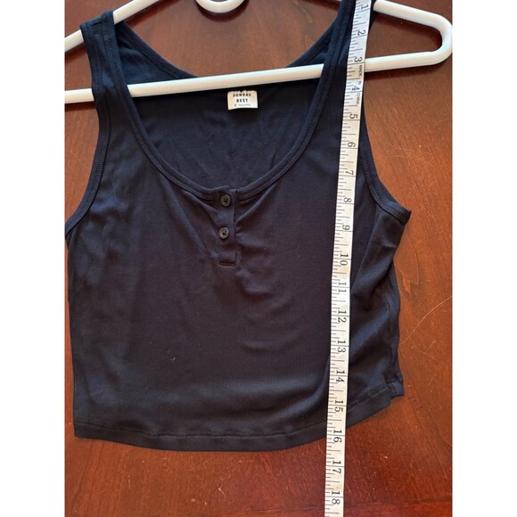 Aritzia Sunday Best Top Bundle Honor Rib Long Sleeve +  Lola Henley Tank Size S - Picture 13 of 13